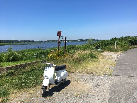 ベスパ50sの試運転風景