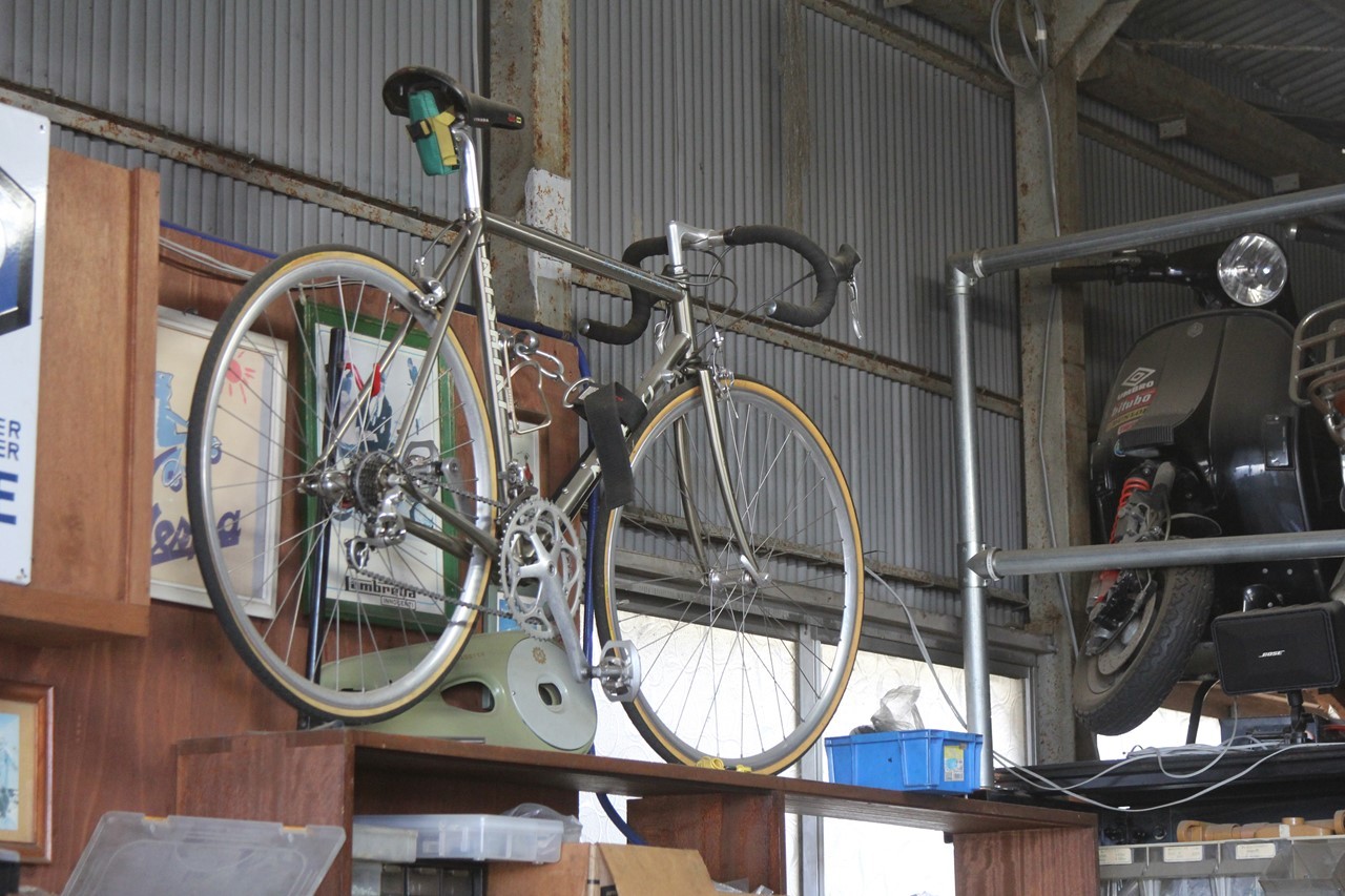 チタンフレームの自転車