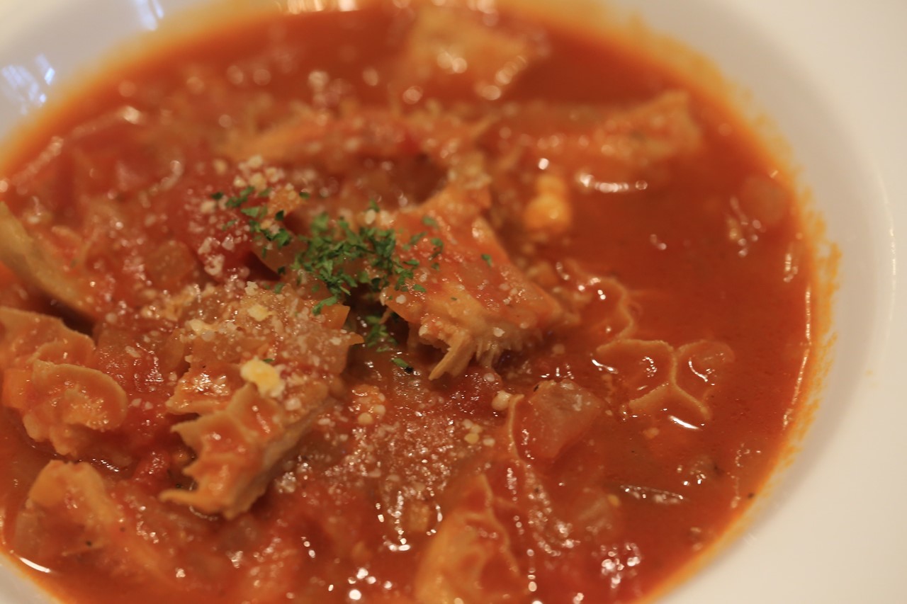セキグチ肉店の蜂の巣を使ったトリッパ料理
