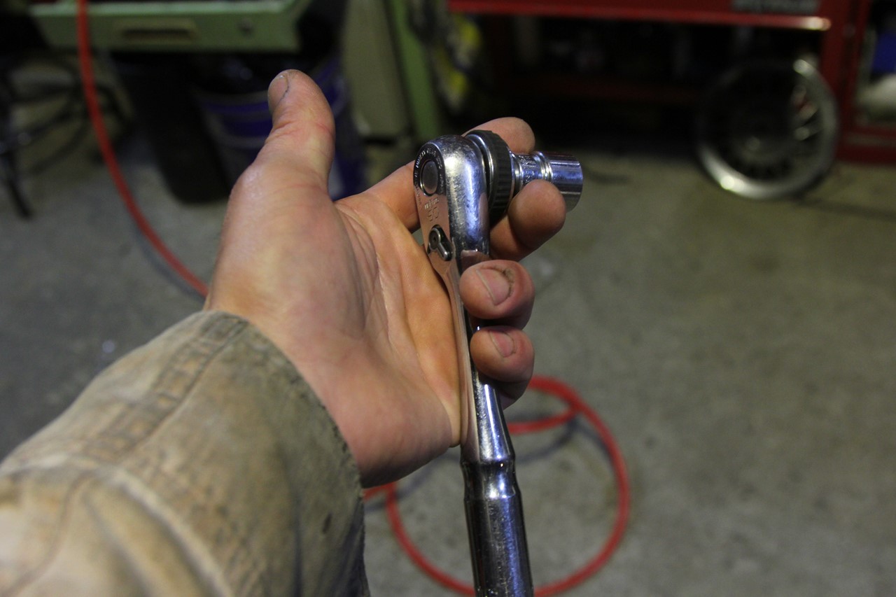 作業中に手にした工具