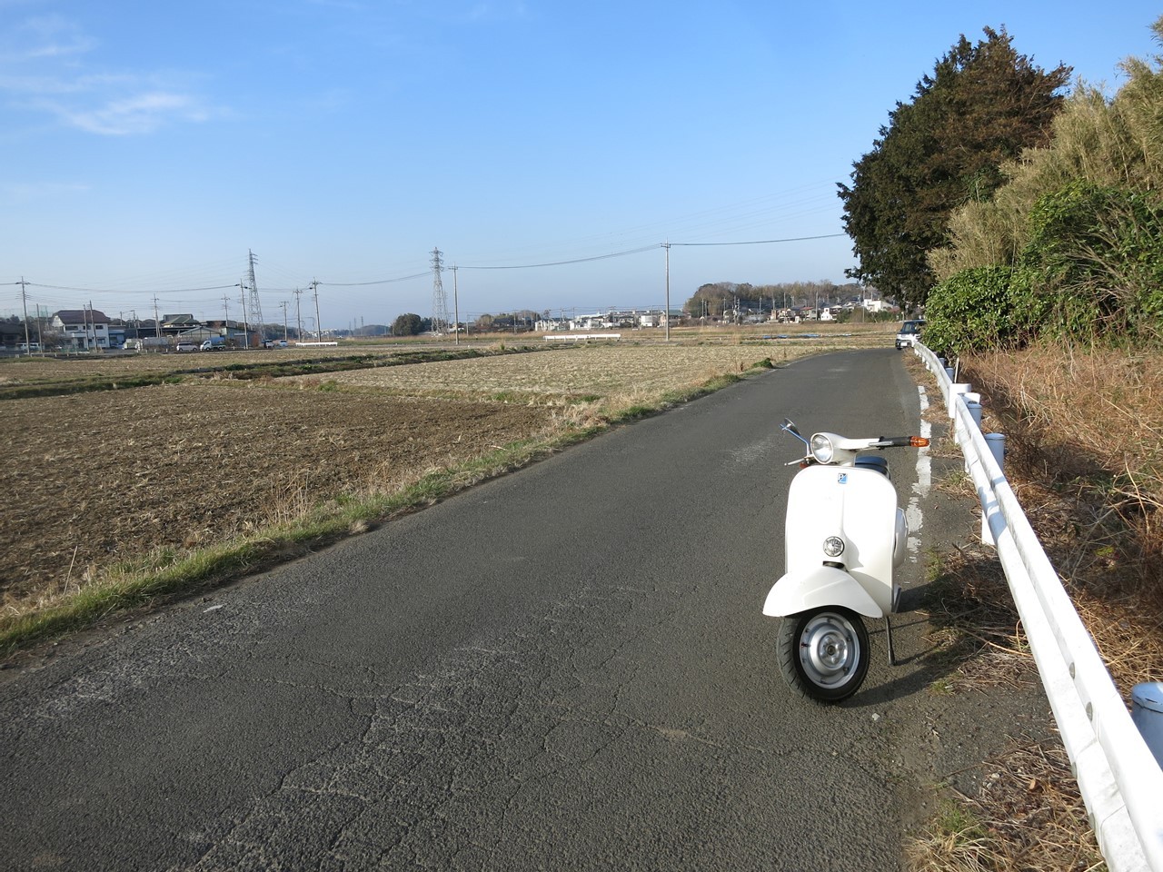 たまに止まる症状確認のためのベスパ100試運転