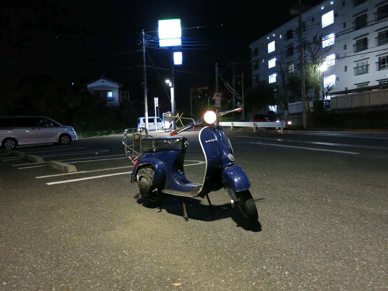 ベスパ点検のための試運転の様子