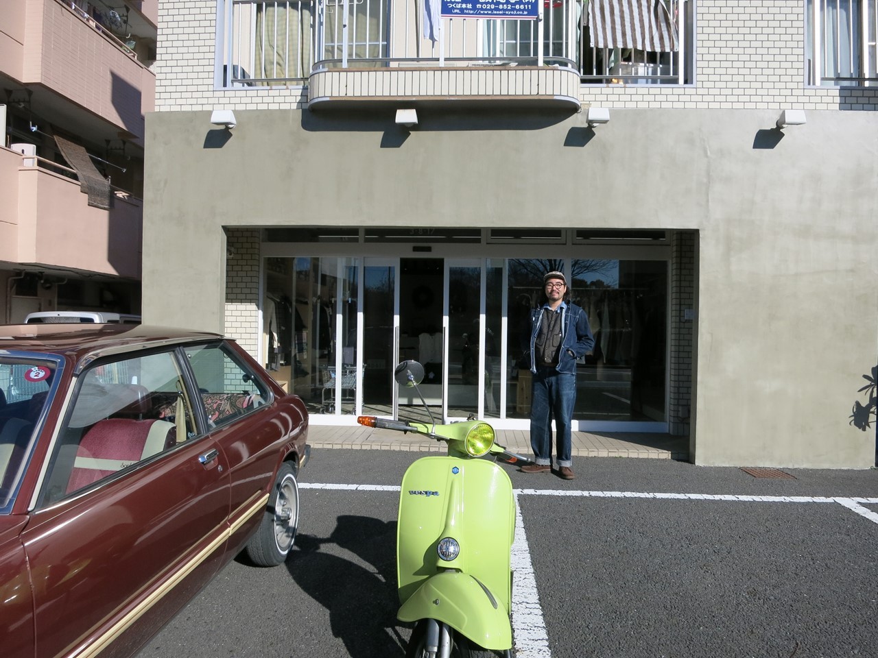 つくば市「diaries」さん前でのスナップ