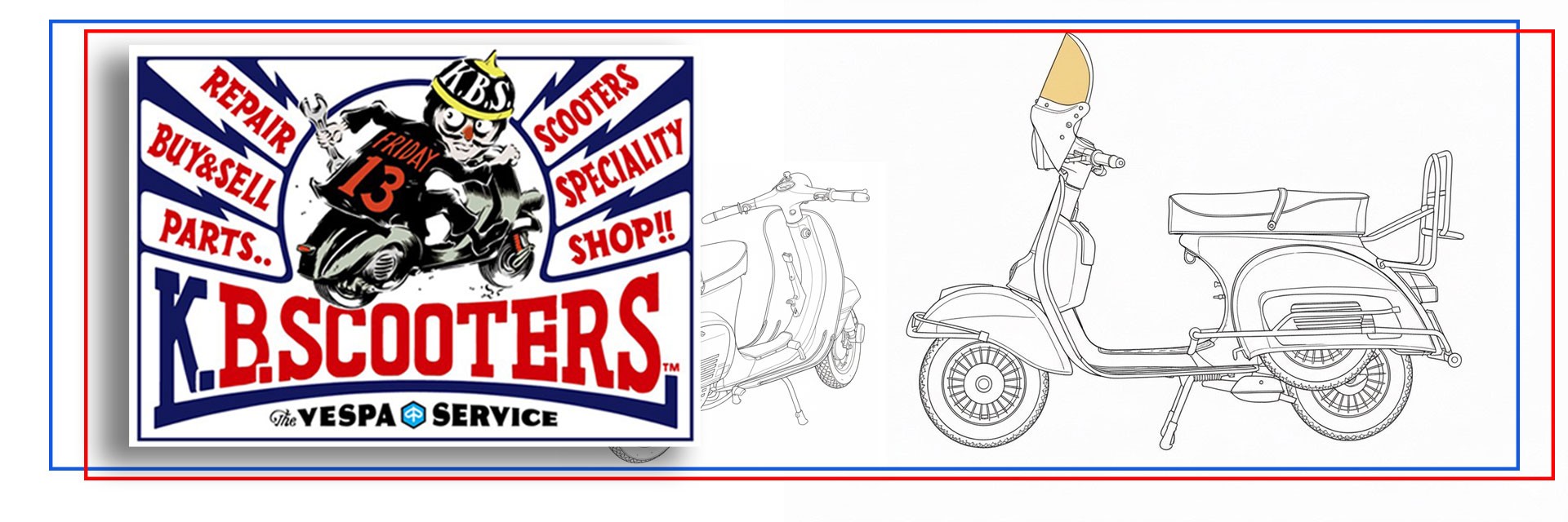 ベスパ専門店 K.B.SCOOTERS のトップページメイン画像